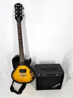 GUC Epiphone Les Paul Sunburst Guitar & Amp/Cable