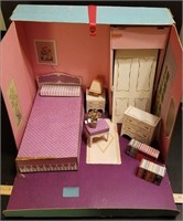 Remco Littlechaps Foldaway Doll House Bedroom
