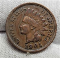 1901 Indian Head Cent XF w/ Full Liberty