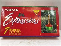 NOMA EXPRESSIONS 7 BUBBLE LITE SET IN ORIGINAL BOX