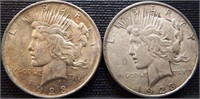 1923 & 1923-D Peace Silver Dollars
