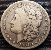 1884-S Morgan Silver Dollar