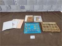 Canada tokens, cards, post cards