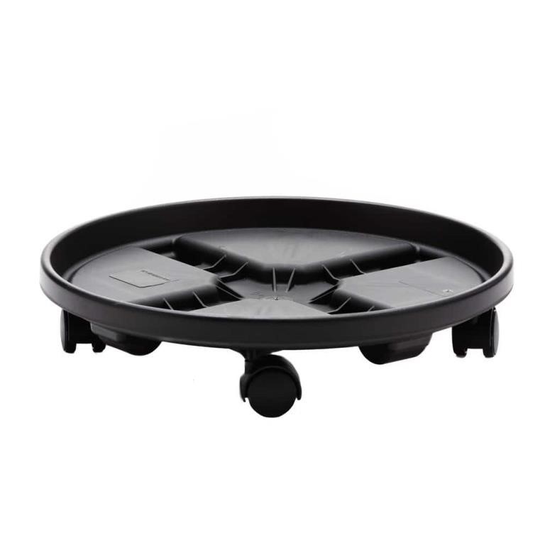 (2) Caddy 16 in. Black Plant Stands