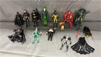 DC/Marvel Figures and accessories qty 12