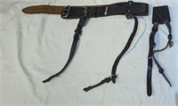 Canadian Military Leather Belt and Flag Holster