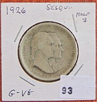 1926 Sesquicentennial half G-VG