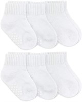 (N) Jefferies Socks Baby Non-Skid Seamless Half Cu