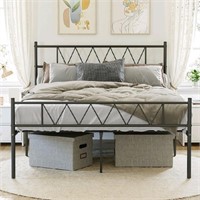 Open Box BEXEVUE Modern Metal Bed Frame, Queen siz