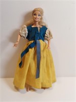 Blonde Barbie In Vintage Snow White Dirndl Dress