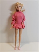 Barbie In Vintage Zip-up Ice Skating Dress. The