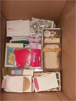 Partial Box Lot of Note Pads Sticky Notes and