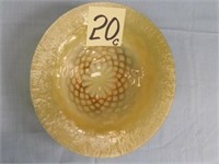 LCT Tiffany Signed Yellow Opalescent Bowl (12")