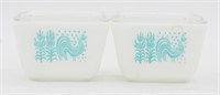 (2) Pyrex Amish Butter Print Dishes