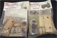 Vintage Mr. Chipster wooden toy kits includes