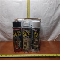 NEW LOT OF 6 CANS OF FLEX SEAL