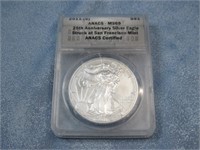 2011-S ANACS Graded 25th Ann. Silver Eagle See