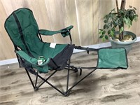 Chaise pliable de camping verte