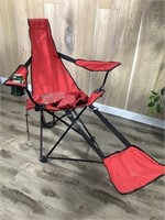 Chaise pliable de camping rouge