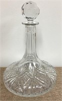 11" Vintage ClassicCrystal Decanter with Stopper