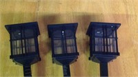 Lot of 3 18" inch solar lights