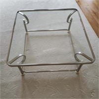 Glass and Chrome Coffee Table