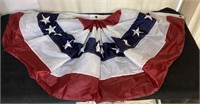 G) beautiful American bunting flag it measures