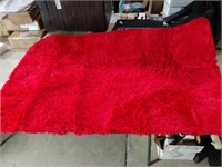 New 3'x 5' Red Rug. Memory Foam Backing