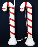 Pair 32in candy cane blow molds