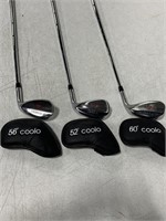 COOLO GOLD WEDGE SET LEFT HANDED 52/56/60 DEGREE