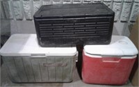 Lot of 3 Coolers
