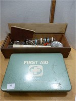 Metal Craft Tool / Vintage First Aid Kit