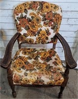 Beautiful floral print sitting chair 26" × 24" ×