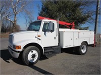 1995 International 4700 Crane Truck,