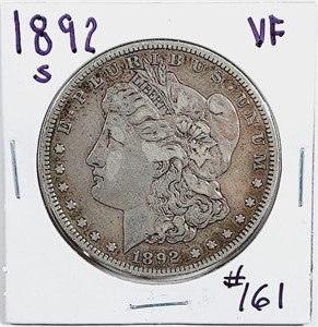 1892-S  Morgan Dollar   VF