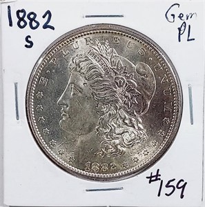 1882-S  Morgan Dollar   Gem PL