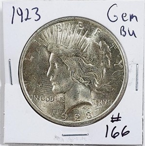 1923  Peace Dollar   Gem BU