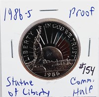 1986-S  Statue of Liberty Comm. Half Dollar  Proof