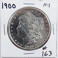1900  Morgan Dollar   MS detail