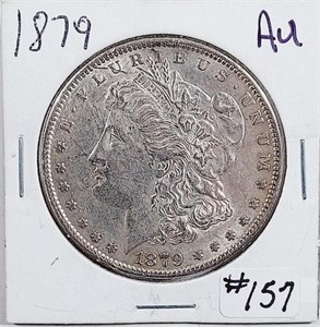 1879  Morgan Dollar   AU