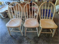 (3) Antique Wooden Chairs