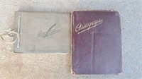 Lot of Two Autograph Books, many signatures