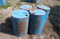 (4) Steel Bung Top Barrels, Approx 55Gal