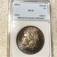 1899-O Morgan Silver Dollar NNC - MS64