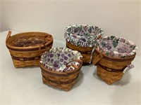 4 - Longaberger baskets