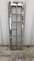 Antique door frame with no glass