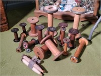 Antique Wooden Spools