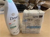 Dove Lotion/Pack of Ivory Soap bars