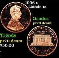 Proof 1996-s Lincoln Cent 1c Grades GEM++ Proof De