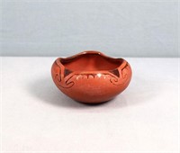 Native American Redware Pueblo Pottery Bowl